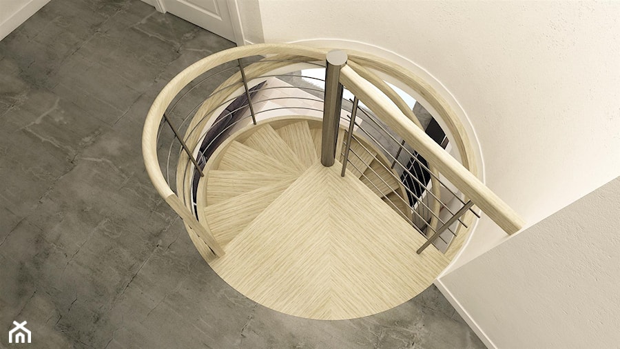 Projekt schodów w aranżacji mieszkalnej - Schody, styl nowoczesny - zdjęcie od Maciej Kaczmarek