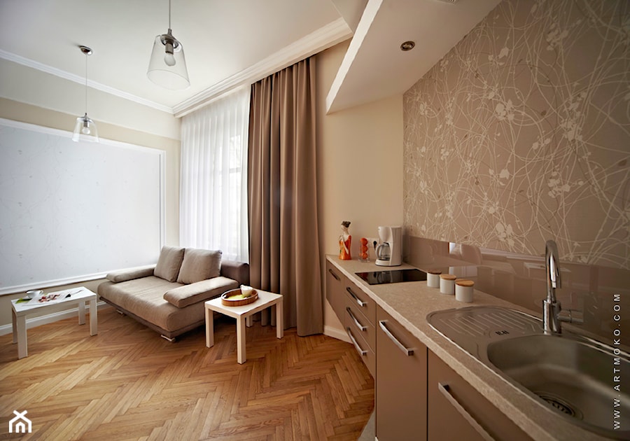 apartament z klimatem królewskiego Krakowa - Kuchnia, styl tradycyjny - zdjęcie od artMOKO