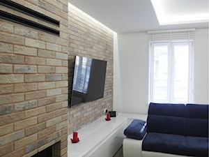 kamienica 2 - Średni biały salon, styl nowoczesny - zdjęcie od NaNovo