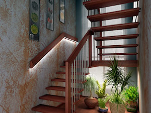 dom w stylu eklektycznym - Schody, styl nowoczesny - zdjęcie od adcstudio