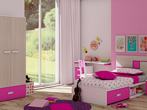 Pokój dla dziewczynki meble z dodatkiem różu - zdjęcie od elies.pl