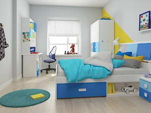Pokój dla chłopca z niebieskimi meblami - zdjęcie od elies.pl