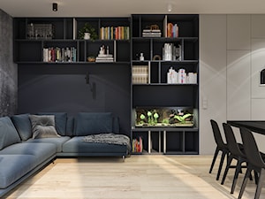 Mieszkanie dla rodziny z czwórką dzieci - Salon, styl minimalistyczny - zdjęcie od Projektownia Wnętrz
