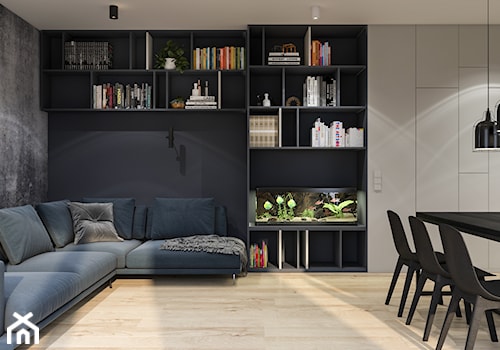 Mieszkanie dla rodziny z czwórką dzieci - Salon, styl minimalistyczny - zdjęcie od Projektownia Wnętrz