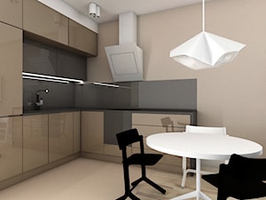 apartament na Żoliborzu - projekt - Kuchnia, styl minimalistyczny - zdjęcie od Projektownia Wnętrz