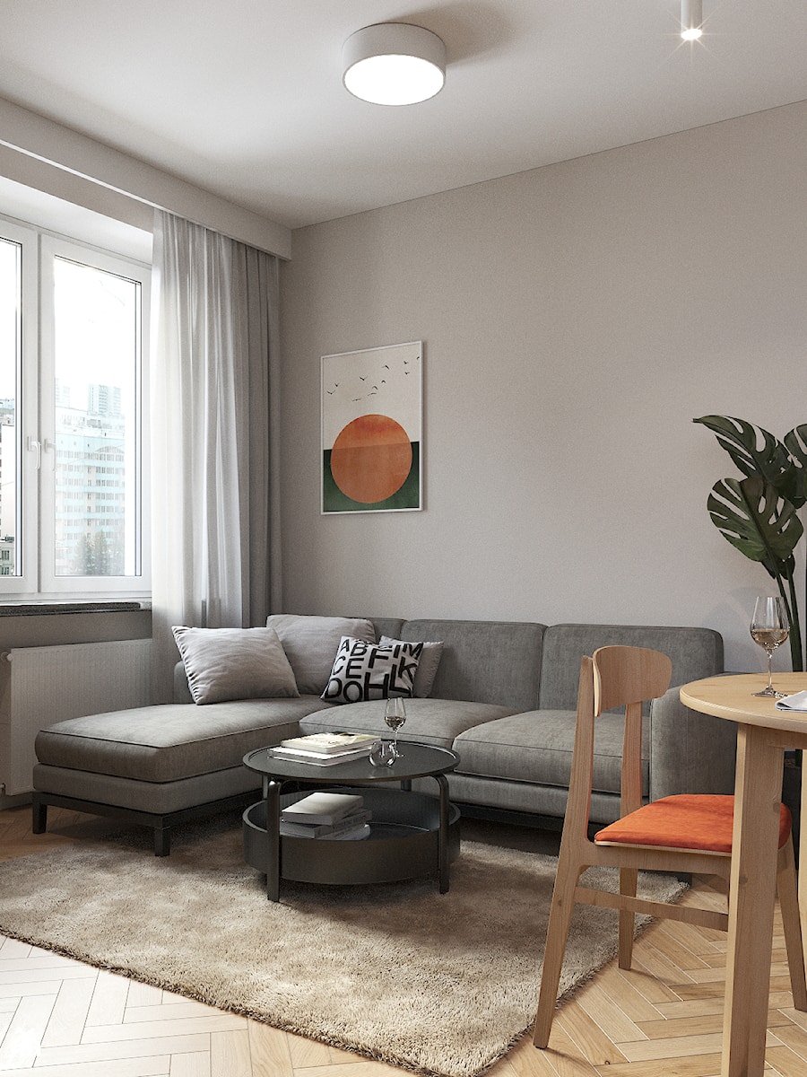 Małe mieszkanko na Pradze - Salon, styl nowoczesny - zdjęcie od Projektownia Wnętrz