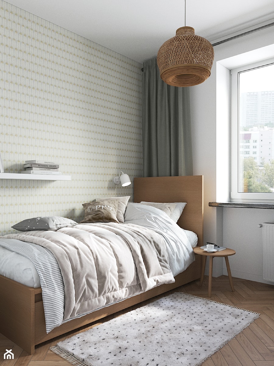 Małe mieszkanko na Pradze - Sypialnia, styl nowoczesny - zdjęcie od Projektownia Wnętrz