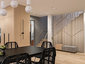 Dom jednorodzinny Łomianki - Hol / przedpokój, styl minimalistyczny - zdjęcie od Projektownia Wnętrz