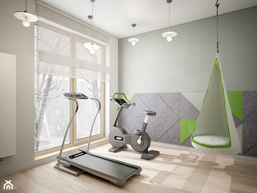 pokój fitness - zdjęcie od Projektownia Wnętrz