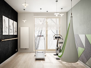mały pokój fitness w mieszkaniu - zdjęcie od Projektownia Wnętrz