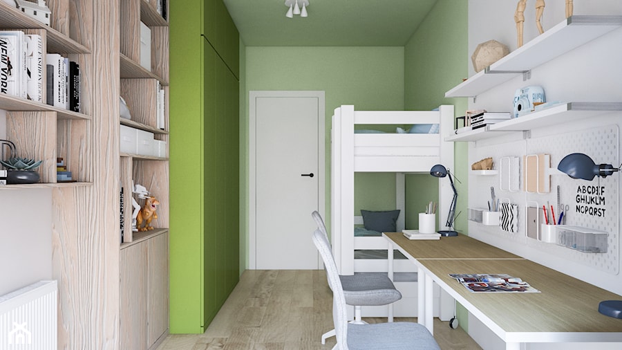 Mieszkanie dla rodziny z czwórką dzieci - Pokój dziecka, styl nowoczesny - zdjęcie od Projektownia Wnętrz