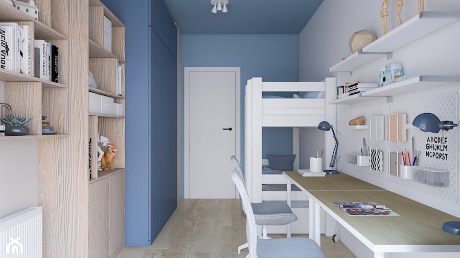 Mieszkanie dla rodziny z czwórką dzieci - Pokój dziecka, styl skandynawski - zdjęcie od Projektownia Wnętrz