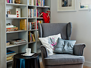 salon, kącik do czytania. - zdjęcie od M4 Michał Strawa Studio Design