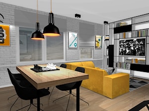 SOFT LOFT - Salon, styl skandynawski - zdjęcie od Formacja Projekt