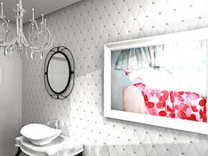 TOALETA GLAMOUR - Łazienka, styl glamour - zdjęcie od Wizja Wnętrza - projekty i aranżacje