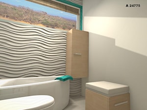 Mały Apartament w Afryce. - Łazienka, styl nowoczesny - zdjęcie od Wizja Wnętrza - projekty i aranżacje
