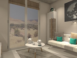Mały Apartament w Afryce. - Salon, styl nowoczesny - zdjęcie od Wizja Wnętrza - projekty i aranżacje