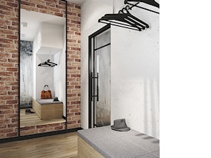 Mieszkanie w stylu soft loft we Wrocławiu - Hol / przedpokój, styl industrialny - zdjęcie od Pracownia Wnętrza
