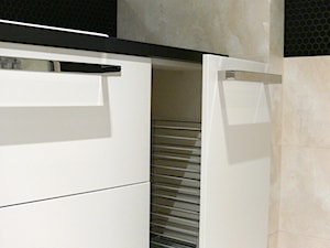 apartament do wynajęcia - Mała bez okna z lustrem łazienka, styl nowoczesny - zdjęcie od Pracownia Wnętrza