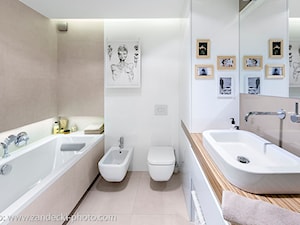 * mieszkanie kraków tyniecka - Średnia bez okna łazienka, styl nowoczesny - zdjęcie od d e s e n i e