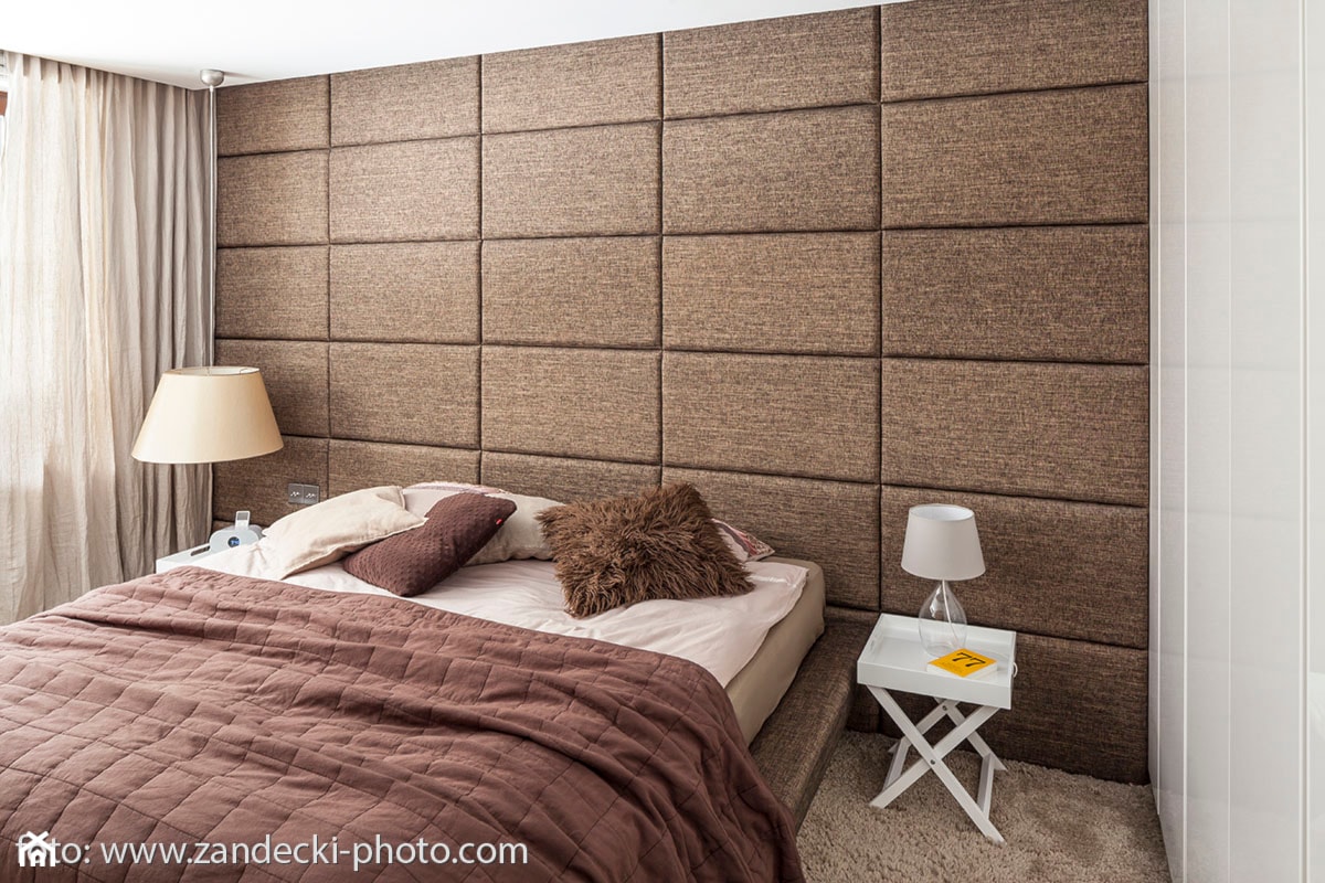 * mieszkanie kraków tyniecka - Mała sypialnia, styl nowoczesny - zdjęcie od d e s e n i e  - Homebook