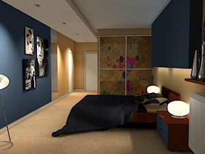 coś niebieskiego.... - Sypialnia, styl nowoczesny - zdjęcie od Lidia Kania