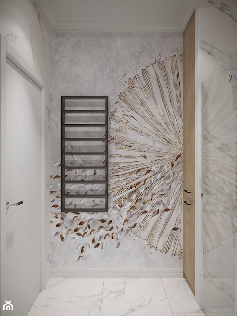 Tapeta w łazience - zdjęcie od Dorota Skubis Studio Wnętrz - Homebook