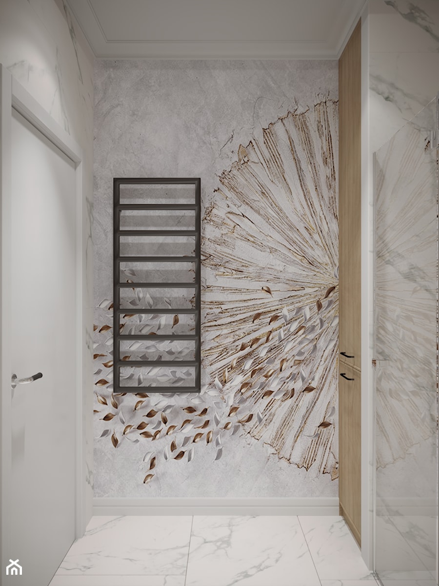 Tapeta w łazience - zdjęcie od Dorota Skubis Studio Wnętrz