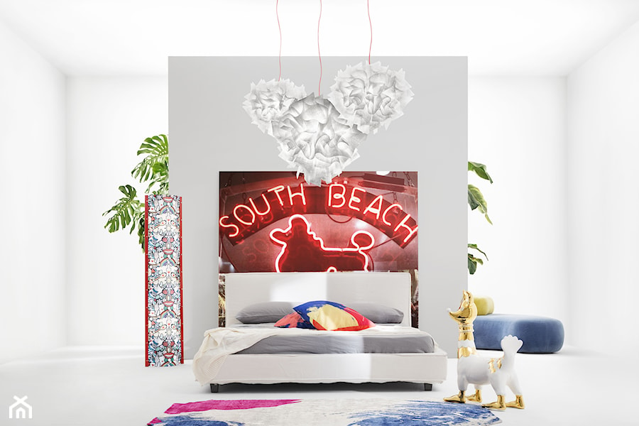Neonowa sypialnia - zdjęcie od KODY Wnętrza Design & Concept Store