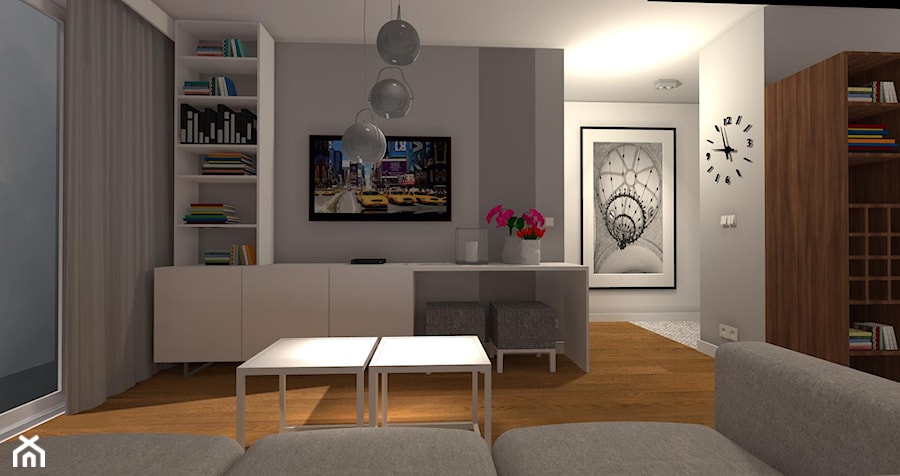 Mieszkanie Warszawa - Salon - zdjęcie od Projektowanie wnętrz Paulina Łata