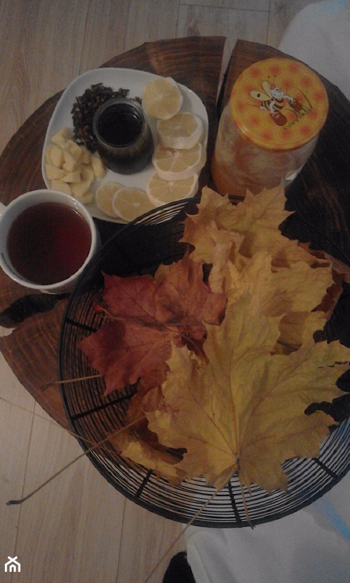 Herbata z miodem, cytryną, goździkami, imbirem i domowym sokiem malinowym - zdjęcie od Klaudia Grabowska