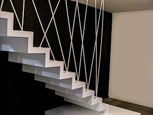 Innowacyjne białe schody - Schody, styl nowoczesny - zdjęcie od SCHODY JURREX