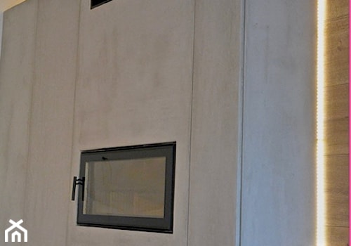 Projekt Września - Mały szary salon - zdjęcie od kabeDesign kasia białobłocka