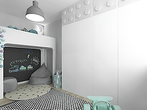 projekt 7 - Średni czarny szary pokój dziecka dla dziecka dla chłopca dla dziewczynki, styl skandynawski - zdjęcie od Pracownia projektowania wnęrz Loci