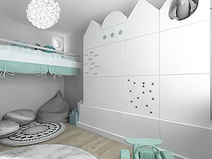 projekt 7 - Średni szary pokój dziecka dla dziecka dla nastolatka dla chłopca, styl skandynawski - zdjęcie od Pracownia projektowania wnęrz Loci