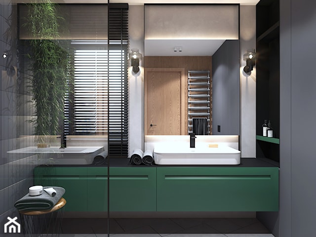 Projekt łazienki z zielenią
