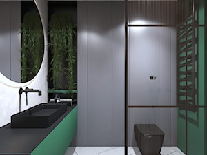 Projekt łazienki z zielenią - Kuchnia, styl nowoczesny - zdjęcie od Pracownia projektowania wnęrz Loci
