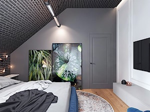 Sypialnia w domu jednorodzinnym - Sypialnia, styl nowoczesny - zdjęcie od Pracownia projektowania wnęrz Loci