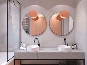 Łazienka w kolorze - Łazienka, styl nowoczesny - zdjęcie od Pracownia projektowania wnęrz Loci