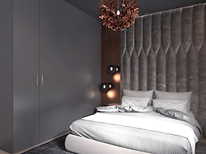 Projekt 15 - Średnia biała sypialnia, styl nowoczesny - zdjęcie od Pracownia projektowania wnęrz Loci