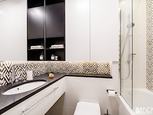 Mieszkanie Mokotów - Mała bez okna łazienka, styl nowoczesny - zdjęcie od 3deko
