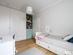 Mieszkanie Mokotów - Średni szary pokój dziecka dla dziecka dla nastolatka dla chłopca dla dziewczynki, styl nowoczesny - zdjęcie od 3deko