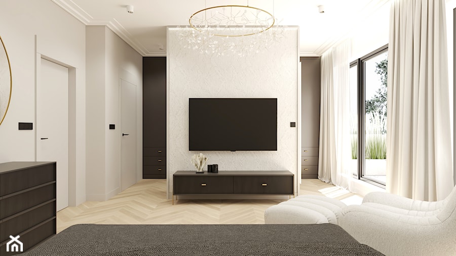 telewizor w sypialni - zdjęcie od 3deko