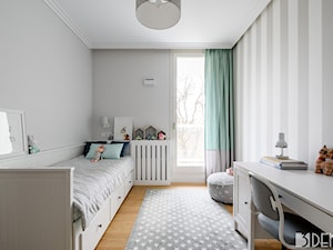Mieszkanie Mokotów - Średni szary pokój dziecka dla nastolatka dla chłopca, styl skandynawski - zdjęcie od 3deko