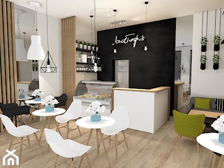 Aranżacje wnętrz - Wnętrza publiczne: BISTRO PORANNIK - Wnętrza publiczne - Q DESIGN PAULA KUCHARCZYK. Przeglądaj, dodawaj i zapisuj najlepsze zdjęcia, pomysły i inspiracje designerskie. W bazie mamy już prawie milion fotografii!