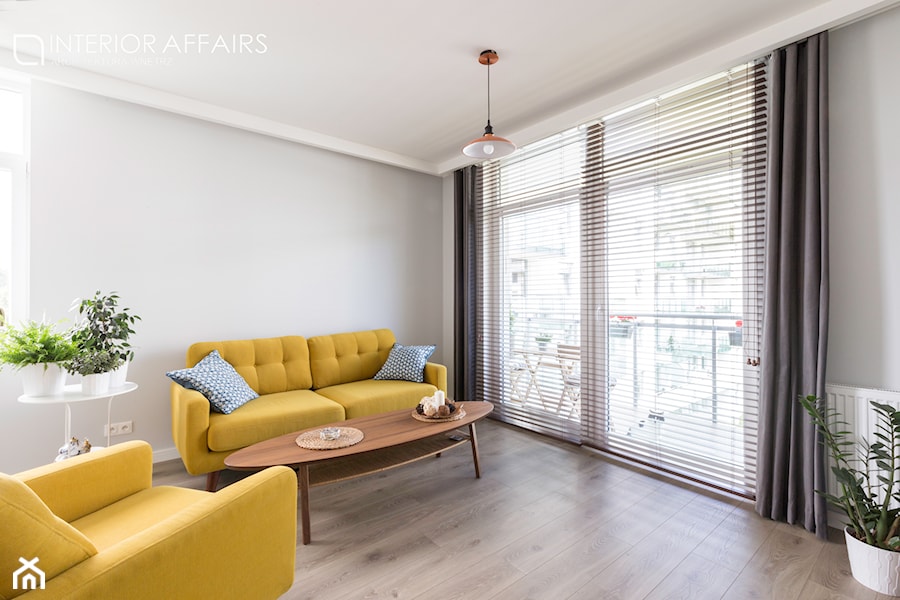 ANP - Średni salon z tarasem / balkonem, styl skandynawski - zdjęcie od INTERIOR AFFAIRS