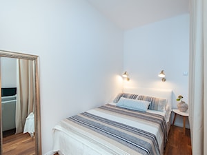 Kawalerka I - Średnia biała sypialnia, styl nowoczesny - zdjęcie od residence_fotografia_wnetrz