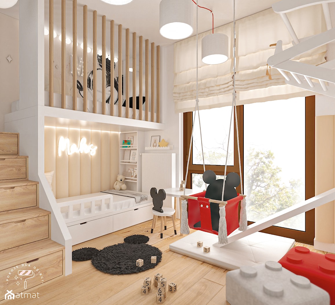 Pokój dla chłopca w stylu Mickey - zdjęcie od patmat.pl - pokoje dla dzieci @patmatstudio - Homebook