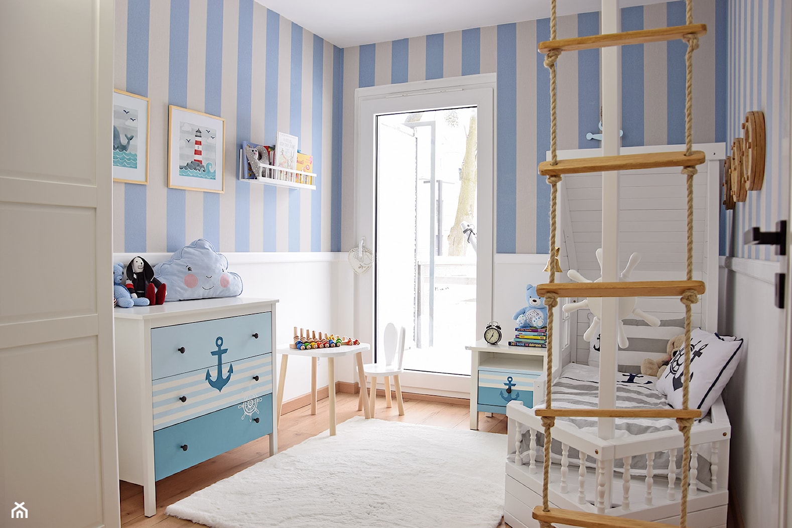 Marynarski pokój chłopca - zdjęcie od patmat.pl - pokoje dla dzieci @patmatstudio - Homebook