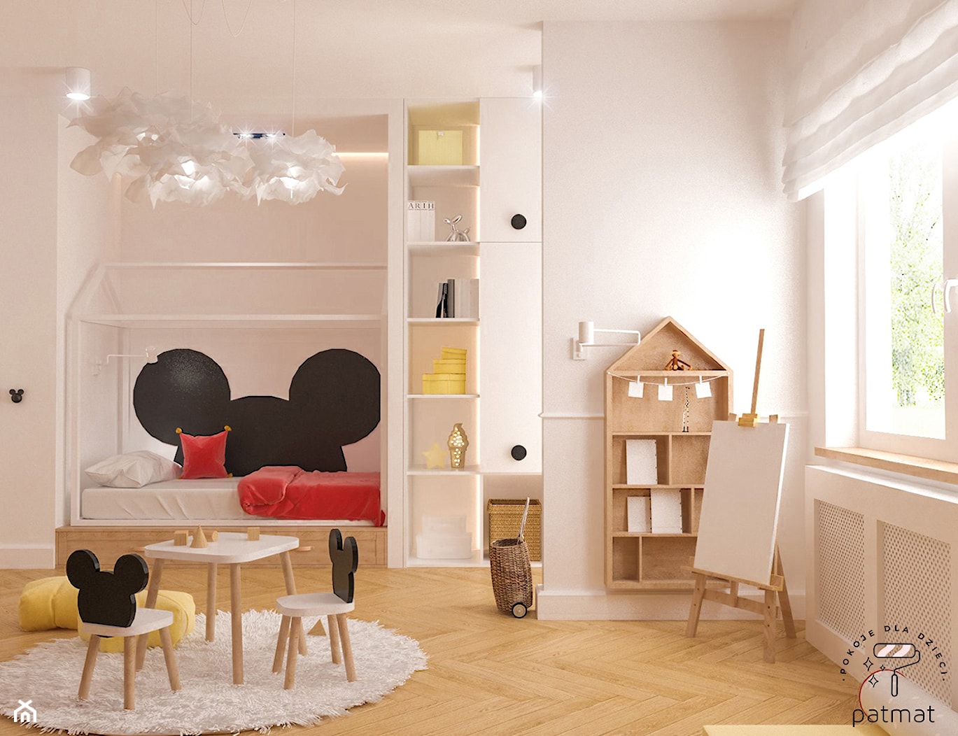 Pokój dla dziewczynki - Pokój dziecka, styl nowoczesny - zdjęcie od patmat.pl - pokoje dla dzieci @patmatstudio - Homebook